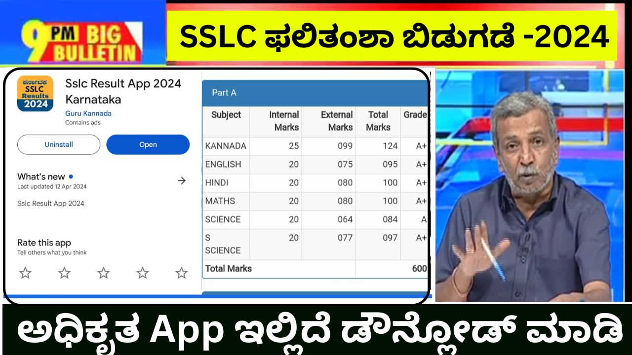 SSLC Here is the official link and app to see the result