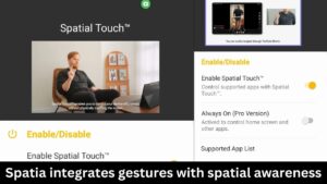 Spatia integrates gestures with spatial awareness