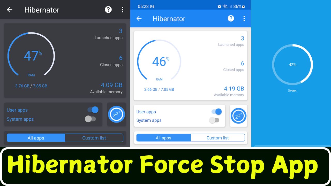 Hibernator Force Stop App