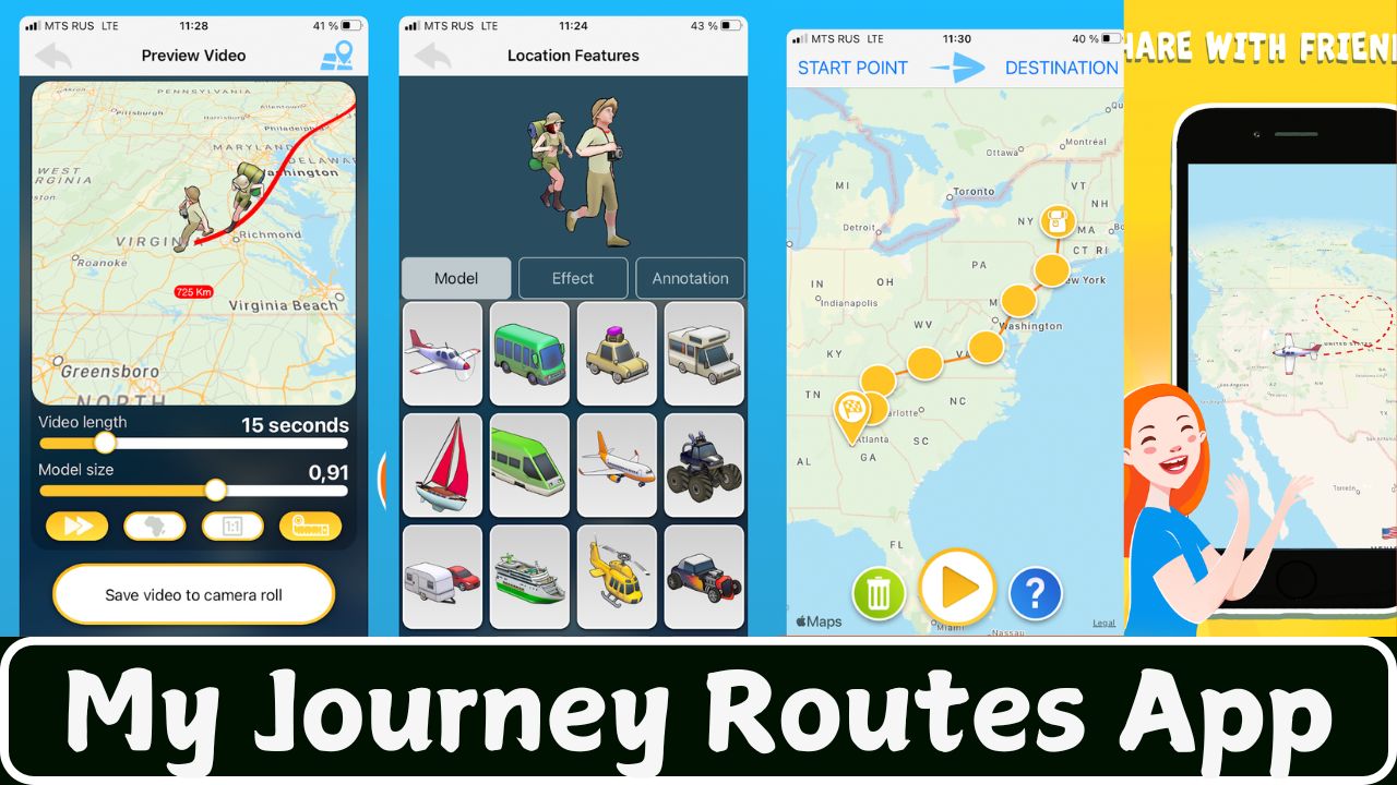 My Journey Routes App