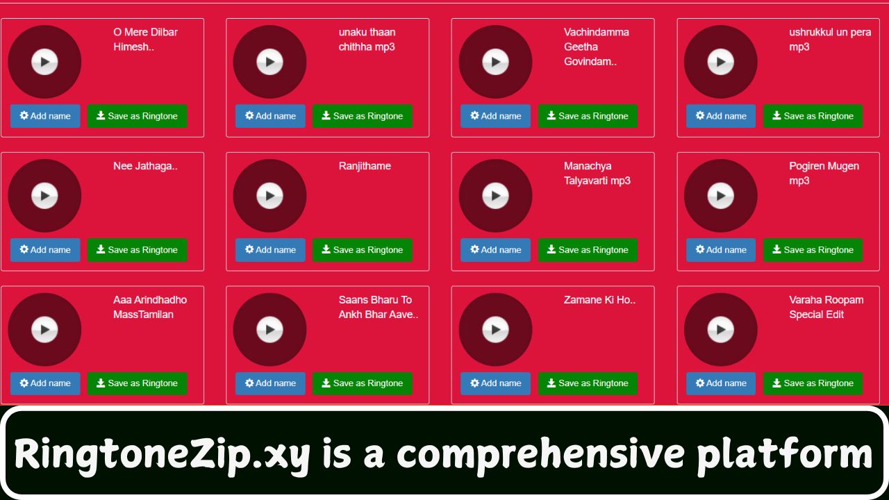 RingtoneZip.xy is a comprehensive platform