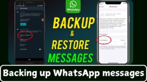 backing up WhatsApp messages