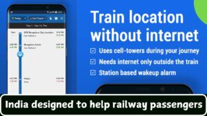 mobile application in India designed to help railway passengers