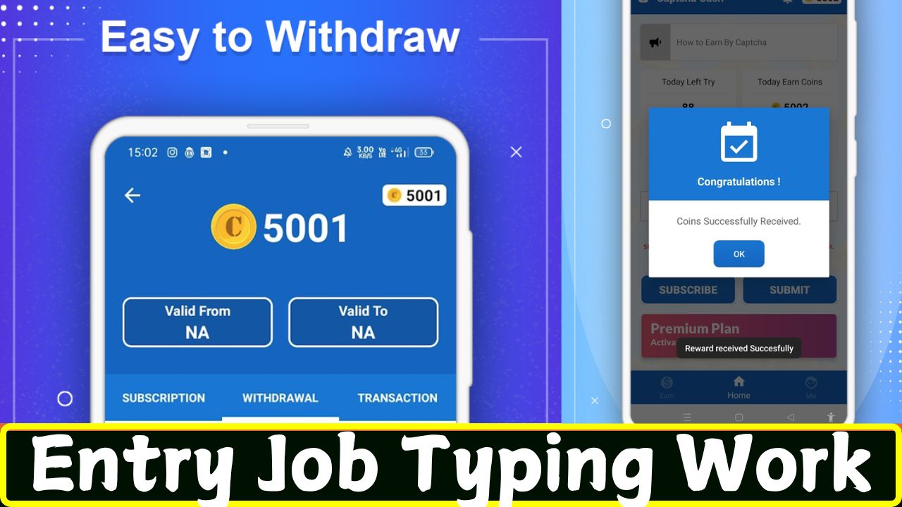 Entry Job Typing Work