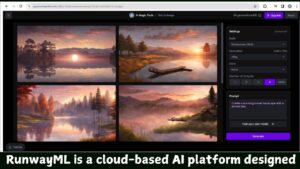 RunwayML is a cloud-based AI platform designed