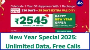 New Year Special 2025 Unlimited Data, Free Calls