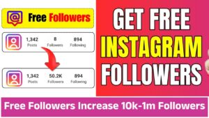 Free Instagram Followers Increase  10k-1m Followers