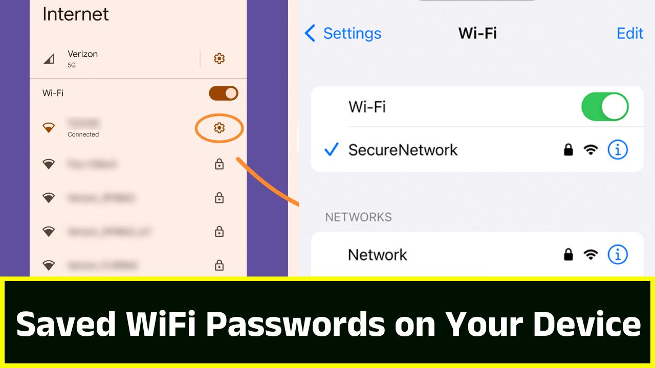 Saved WiFi Passwords on Your Device
