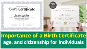 Importance of a Birth Certificate