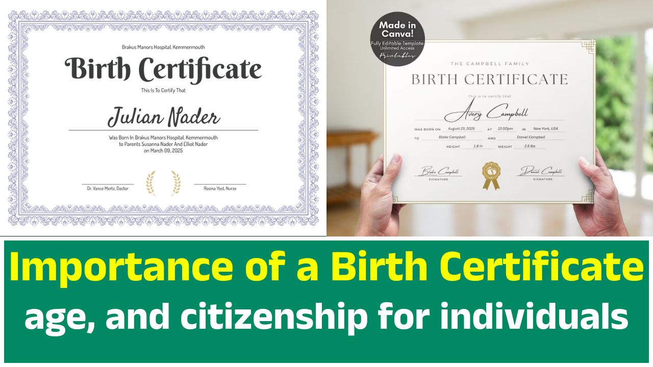 Importance of a Birth Certificate