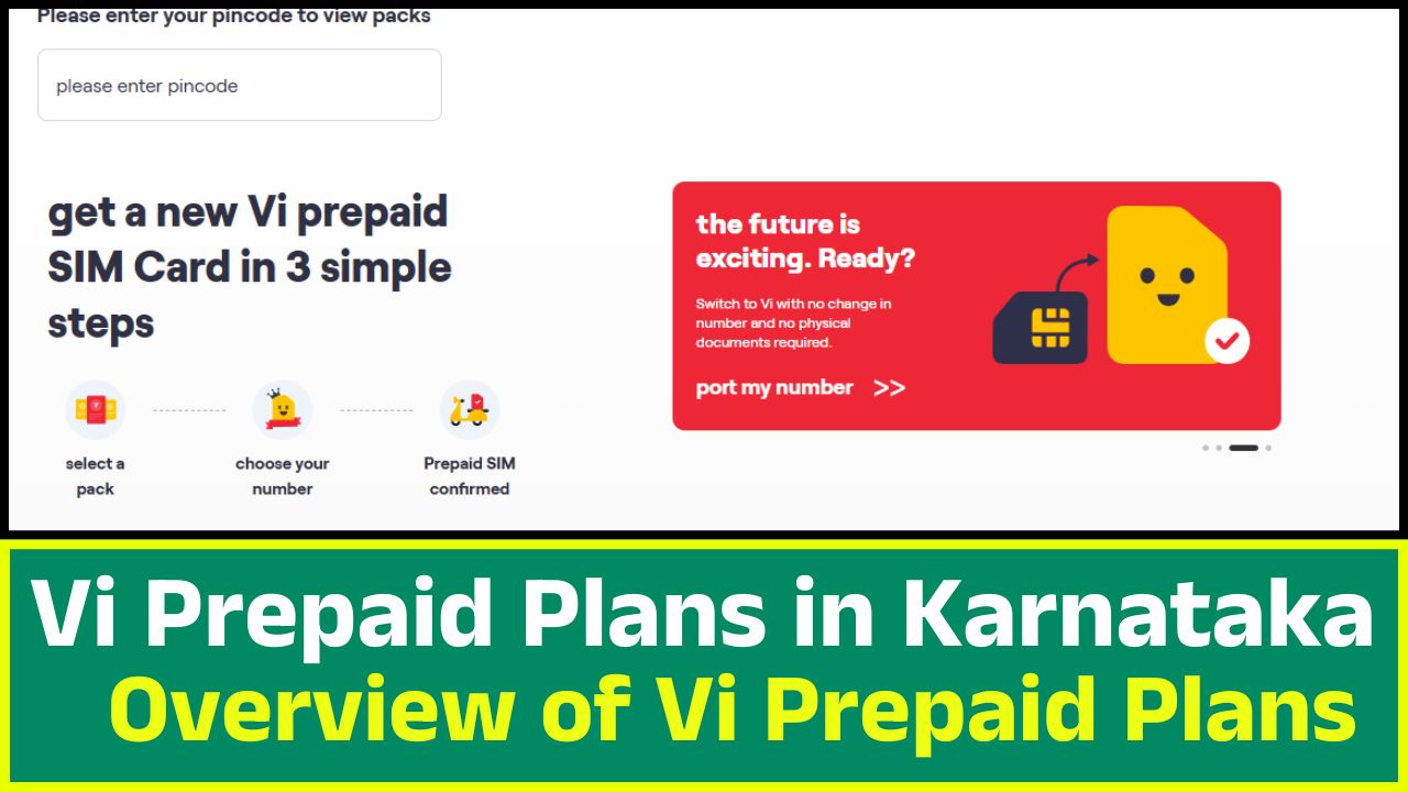 Vi Prepaid Plans in Karnataka