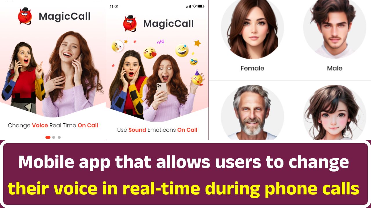 Mobile app that allows users to change their voice