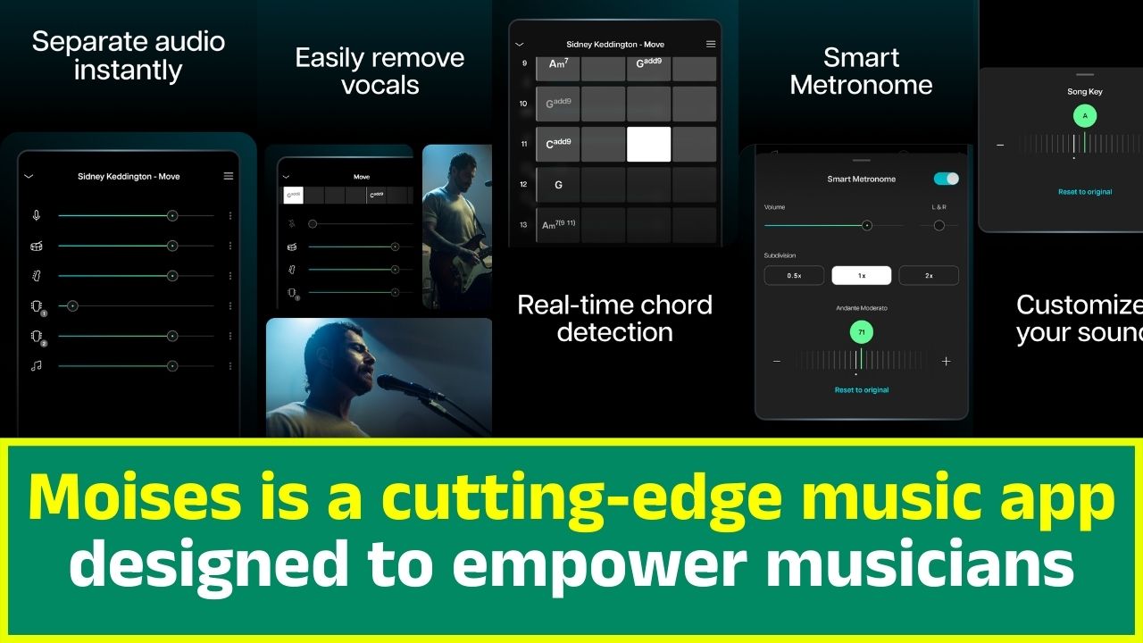 Moises is a cutting-edge music app designed to empower musicians
