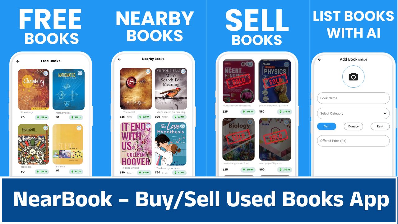 NearBook – BuySell Used Books App